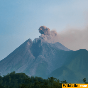 Mount Merapi erupts